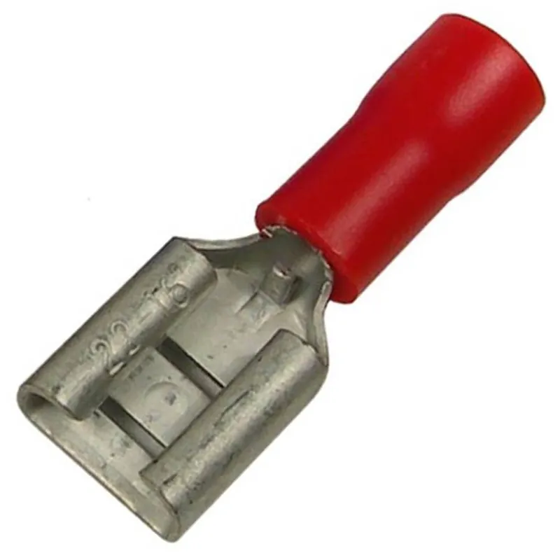 Pico Vinyl Insulated Female Quick Connect Receptacle Terminal - 22 16 AWG