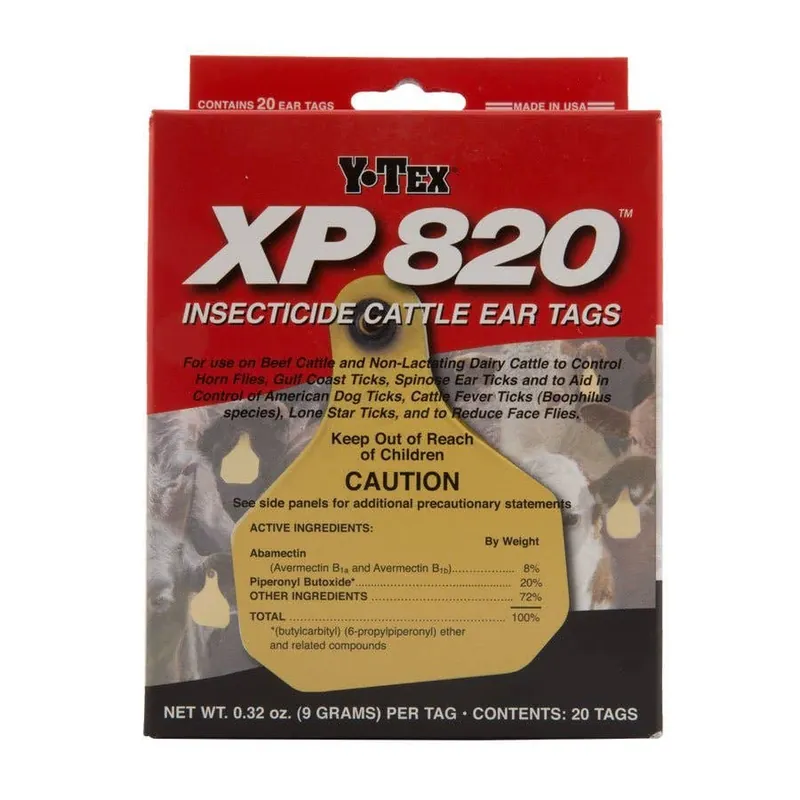 Y-Tex XP 820 Insecticide Cattle Ear Tag