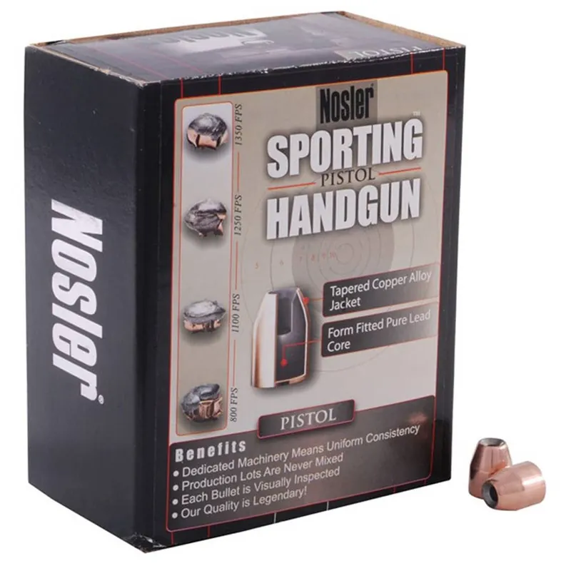 Nosler JHP Sporting Handgun Pistol Bullet