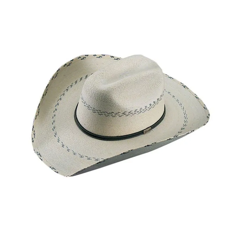 Atwood Kid‘s Black Pinto Palm Leaf Cowboy Hat