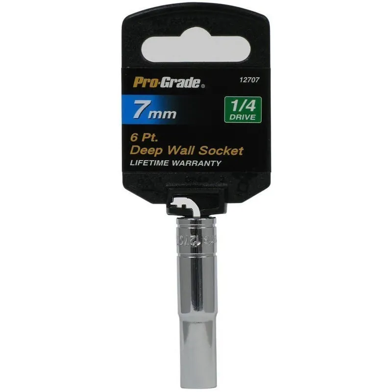Pro-Grade 1/4"" Drive 6 Pt. Deep Socket