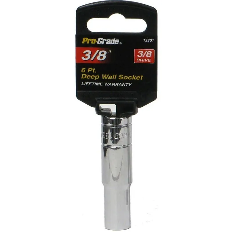 Pro-Grade 3/8"" Deep Drive 6 Pt. Socket