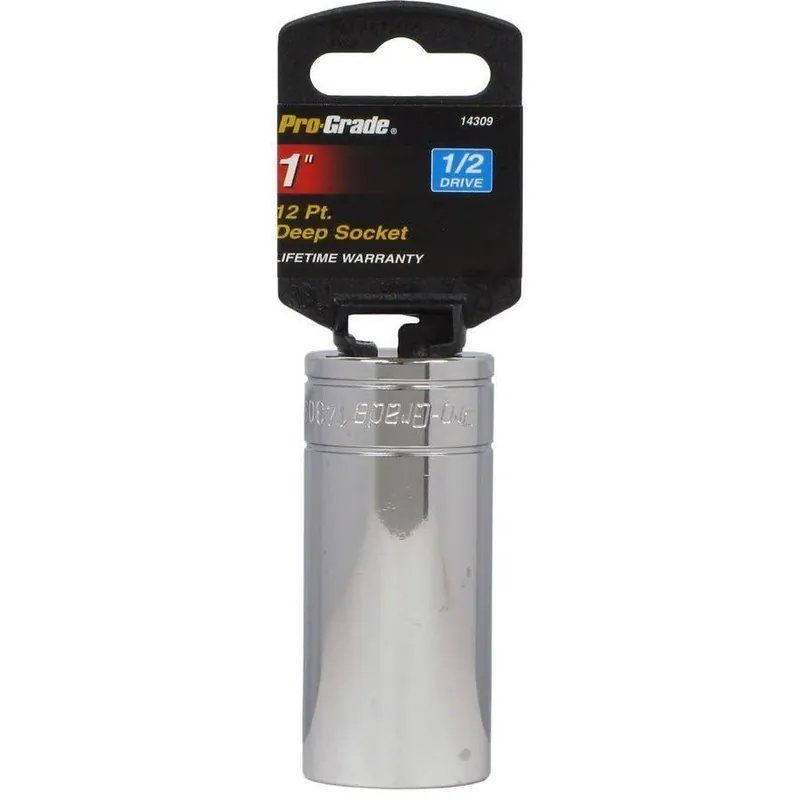 Pro-Grade 1/2"" Drive 12 Pt. Deep Socket