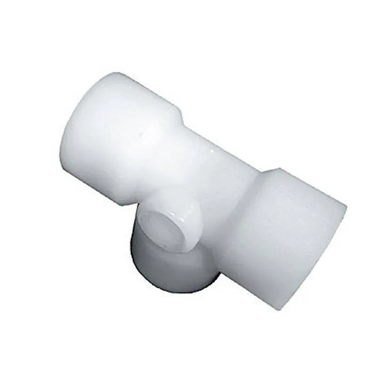 Green Leaf Tee with Gauge Port Pipe Fitting