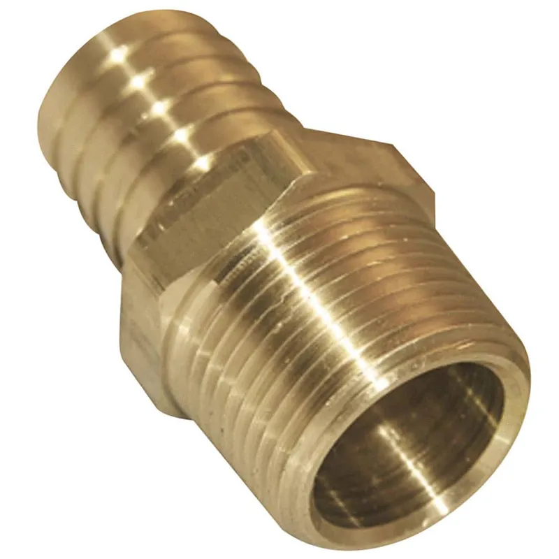 Lasco Brass Male Pipe Thread and Hose Barb Adapter