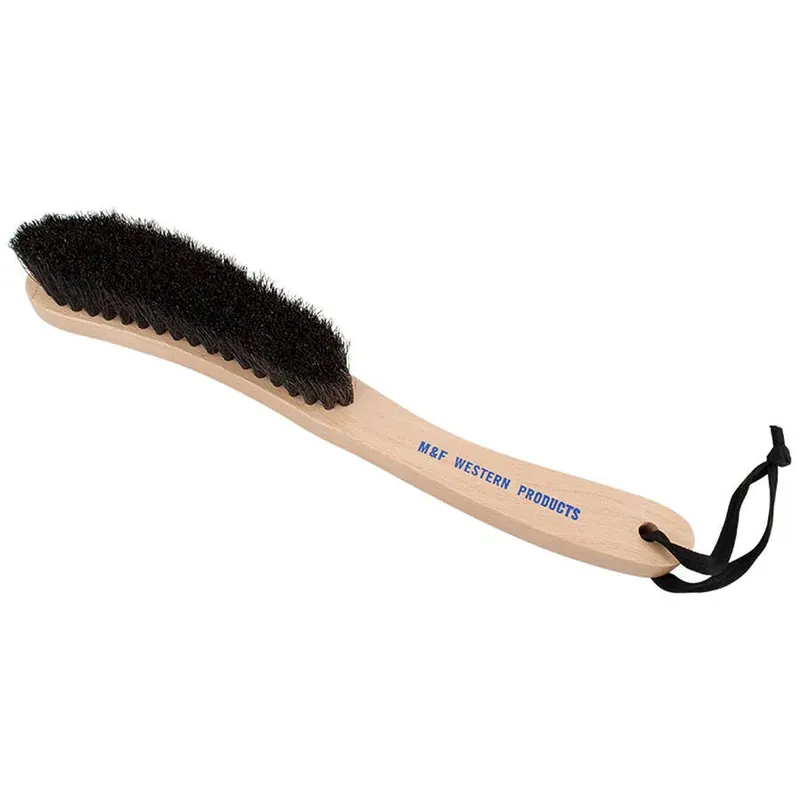 M & F Western Wooden Handel Hat Brim Brush