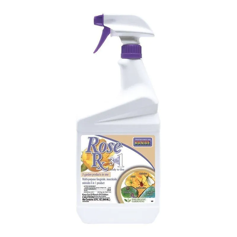 Bonide Rose Rx 3 in 1 RTU Multi-Purpose Fungicide, Insecticide