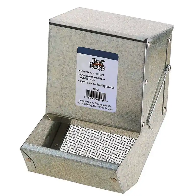 Pet Lodge‘s Metal Sifter Bottom Small Animal Feeder