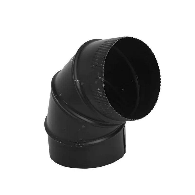 Gray Metal Products 90° Adjustable Elbow - Matte Black