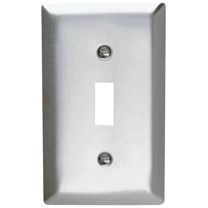Pass & Seymour Toggle Switch Openings Stainless Steel Plate