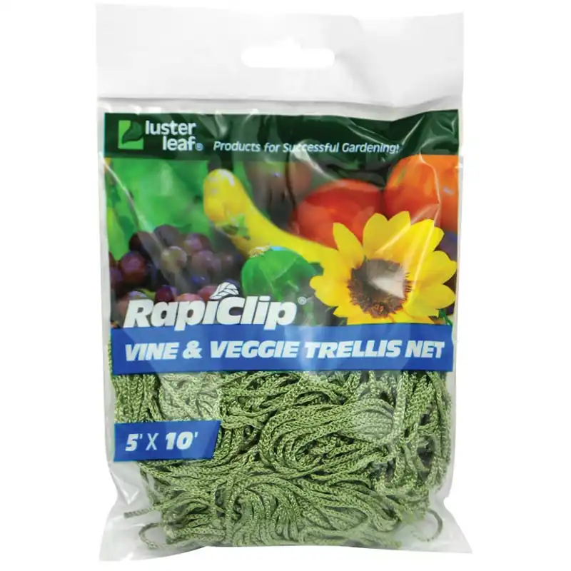 Luster Leaf Rapiclip 5‘ Vine and Veggie Trellis Netting - Green