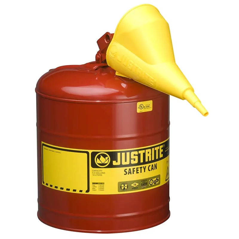 Justrite Safety Can with Funnel - 5 gal