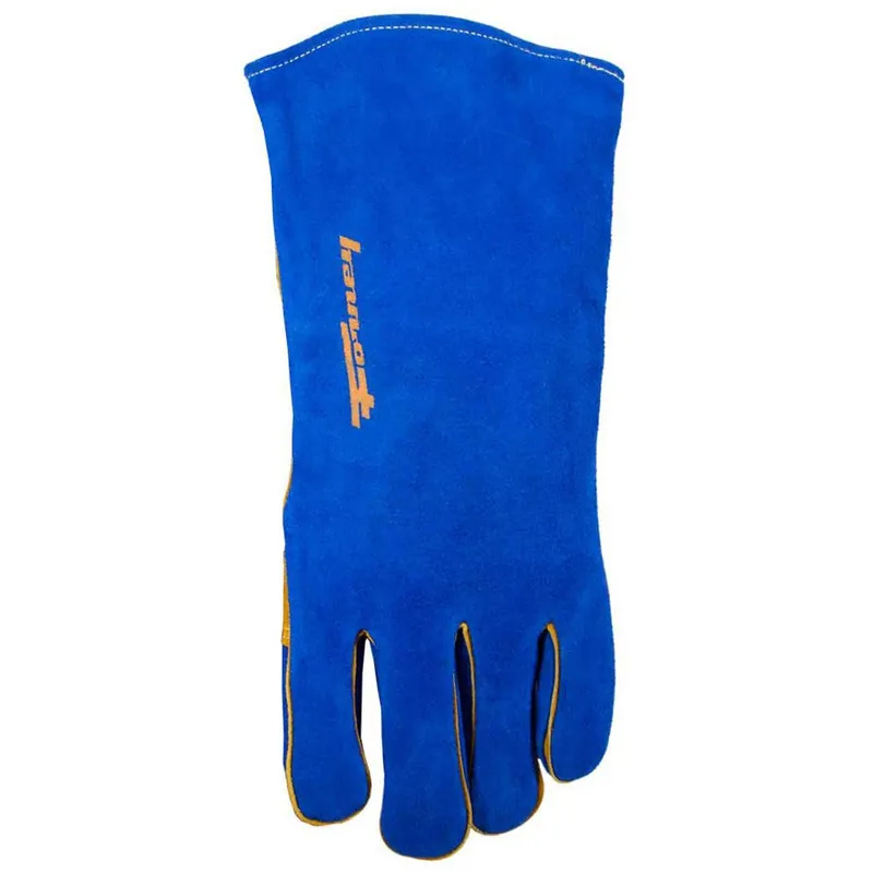 Forney Men‘s Blue Leather Welding Gloves