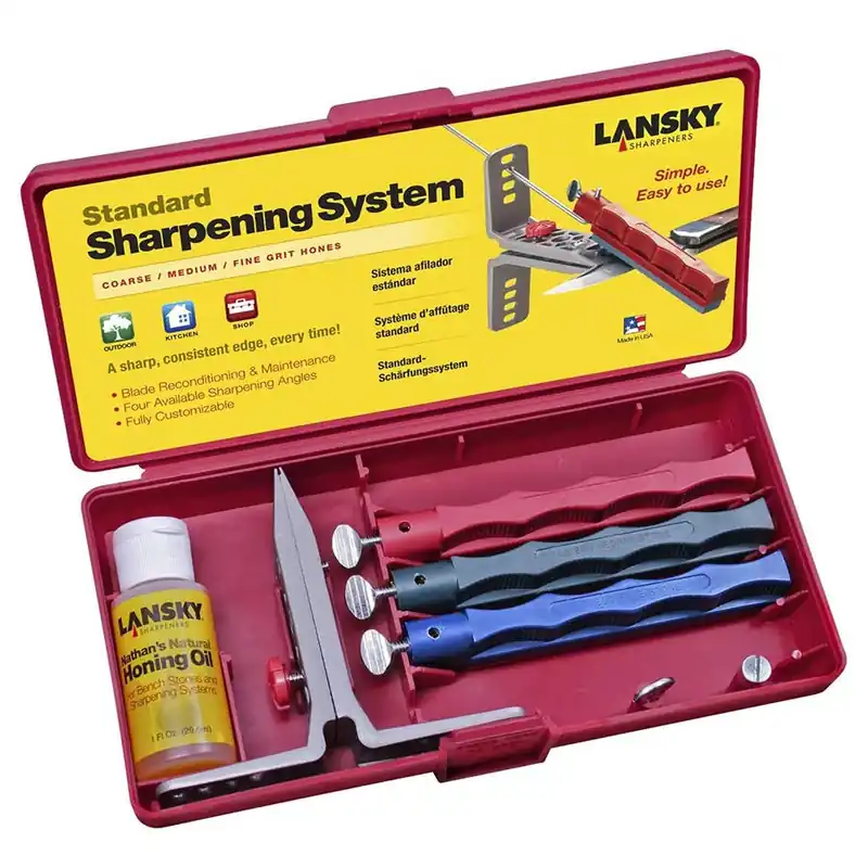 Lansky 3-Stone Knife Sharpening System Kit