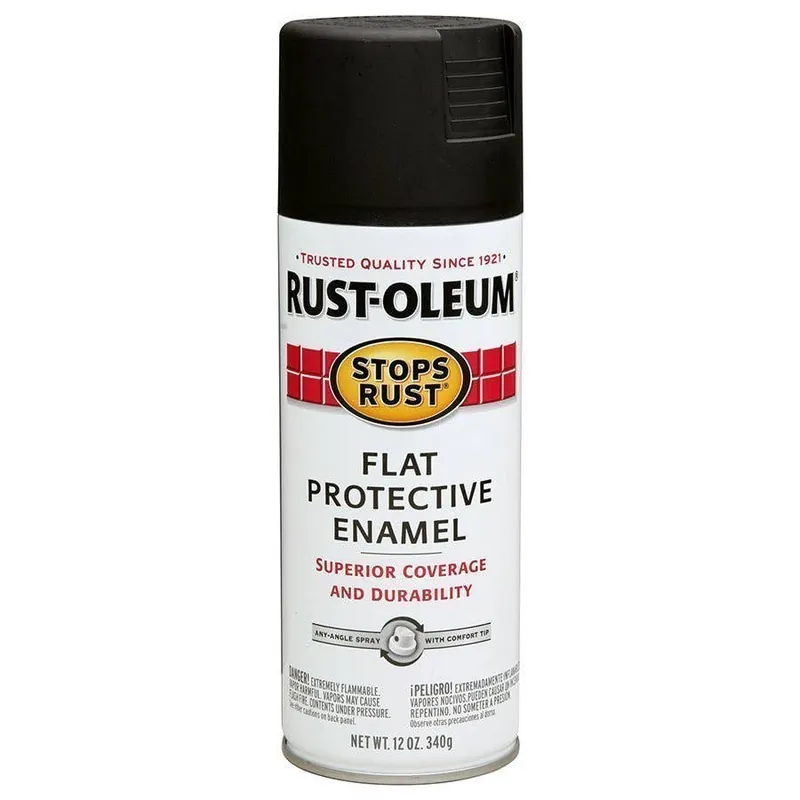 Rust-Oleum Stops Rust Protective Flat Enamel Spray Paint