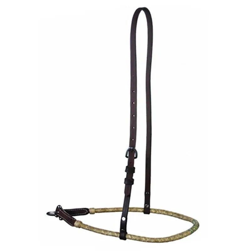 Buffalo Leather of the Rockies Rounded Dark Rawhide Noseband