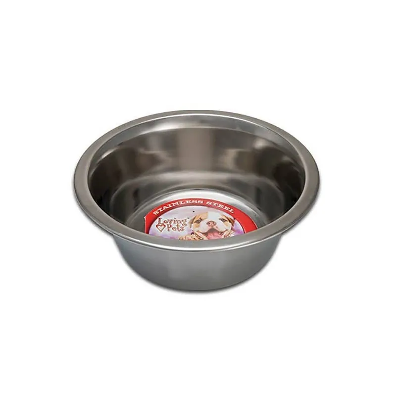 Loving Pets Ruff N‘ Tuff® Traditional Stainless Steel Dog Dish