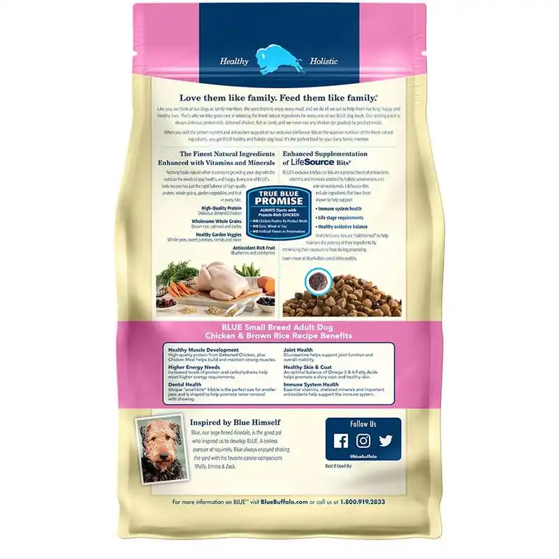 Blue Buffalo Life Protection Formula Small Breed Adult Dog Food - Chicken & Brown Rice