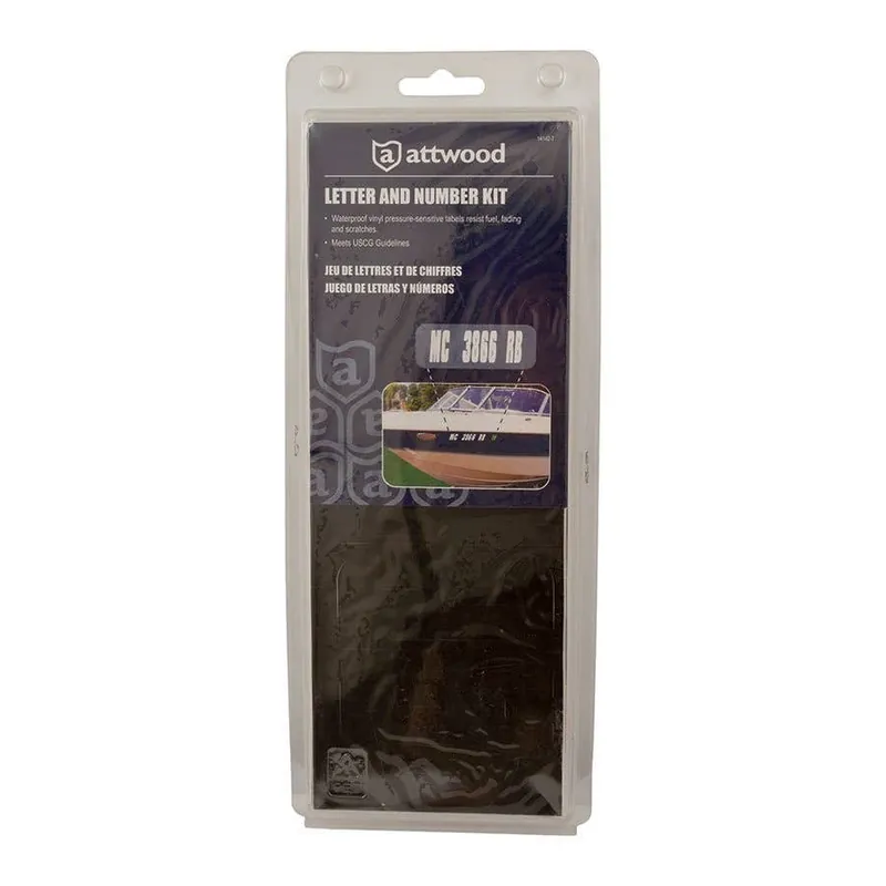 Attwood Boat Registration Letter & Number Kit