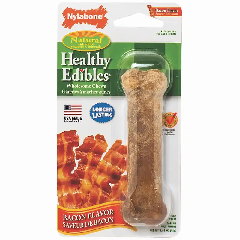 Nylabone Healthy Edibles Bacon Chew Treat