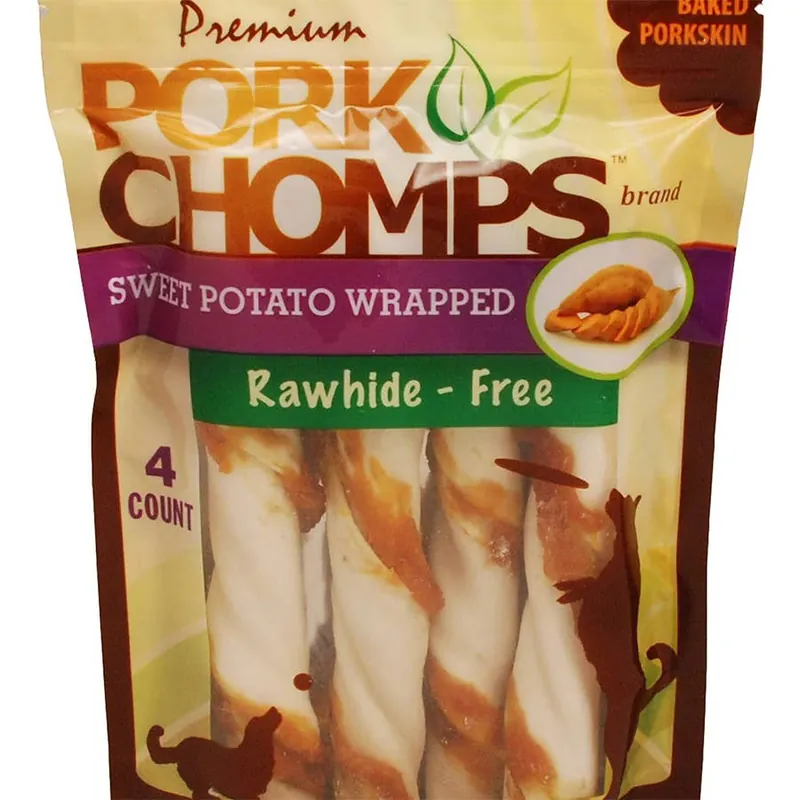 Pork Chomps Sweet Potato Large Twist