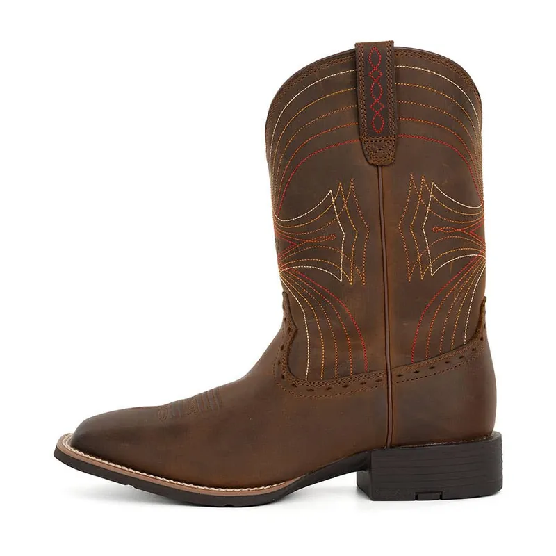 Ariat Men‘s Wide Square Toe Sport Boots - Distressed Brown