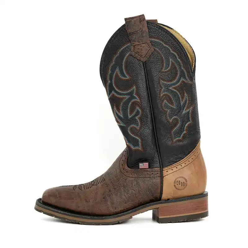 Double H Men‘s 12"" Grissom Square Toe Boots - Light Brown