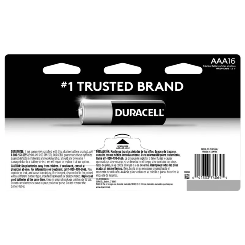 Duracell AAA Coppertop Alkaline Batteries
