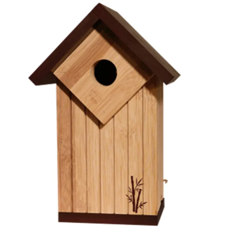 Panacea Ultimate Renewable Bamboo Contemporary Bluebird House Feeder