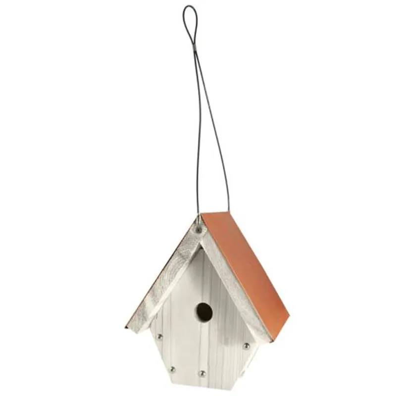 Woodlink Nantucket White Coppertop Wren House Feeder