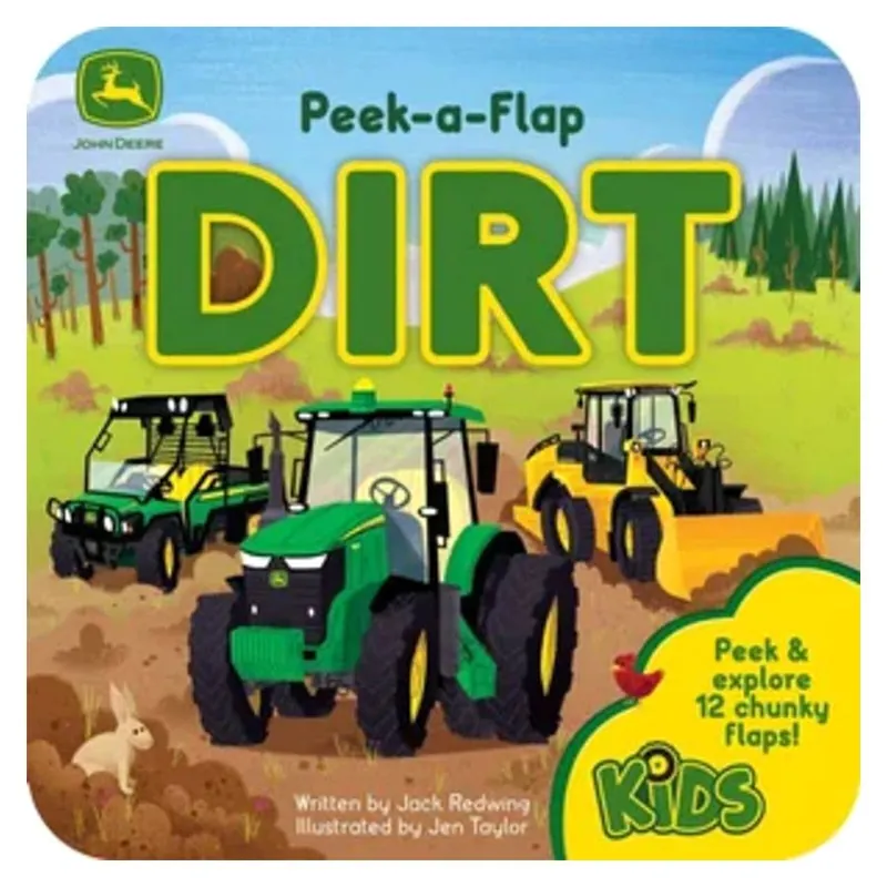 John Deere Peek-a-Flap Dirt Book