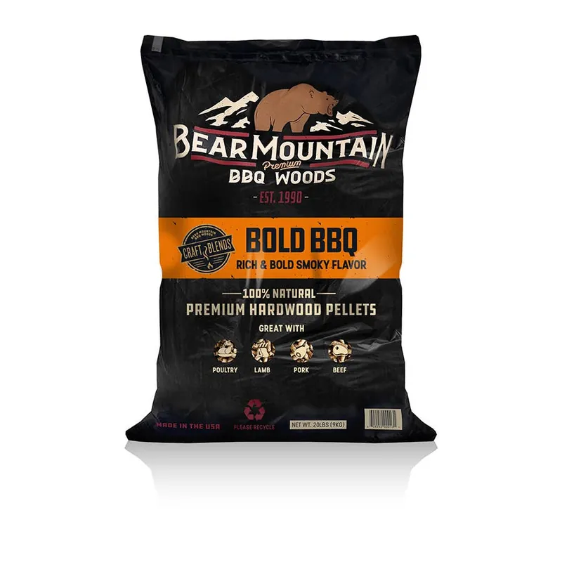 Bear Mountain All Natural Hardwood Bold BBQ Craft Blend Smoker Pellets 20 lbs